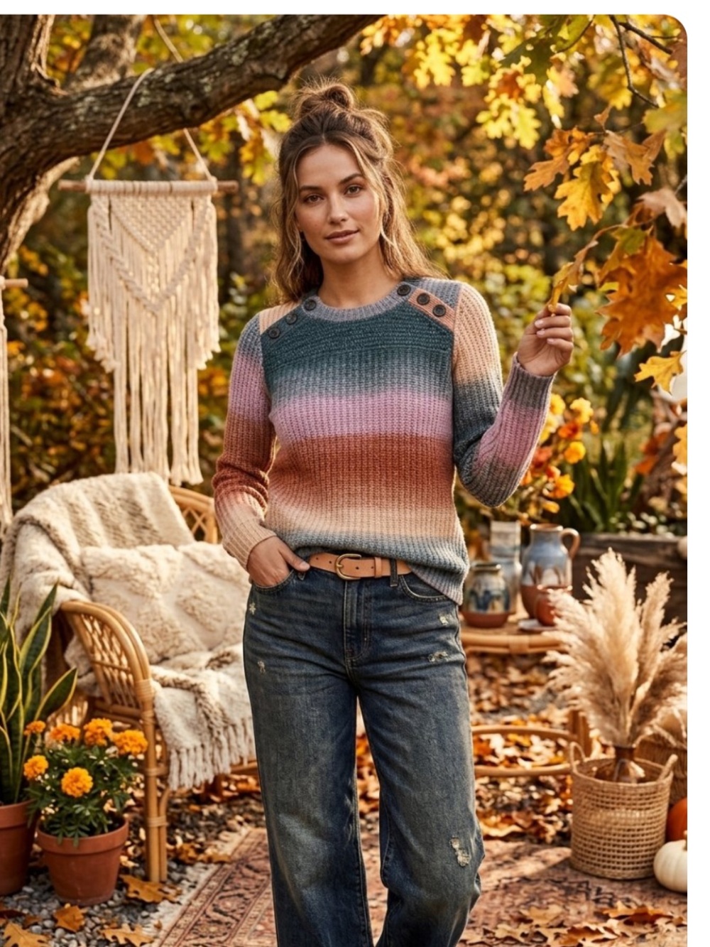 Madewell Space-Dyed Button-Shoulder
Pullover Sweater XS -Oversized